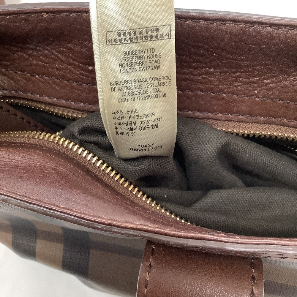 Burberry shoulder bag brown check - Picture 9 of 10
